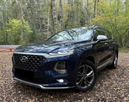 Синий Хендай Санта Фе, объемом двигателя 2.4 л и пробегом 88 тыс. км за 14800 $, фото 1 на Automoto.ua