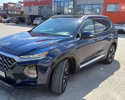 Синий Хендай Санта Фе, объемом двигателя 2 л и пробегом 110 тыс. км за 20500 $, фото 2 на Automoto.ua