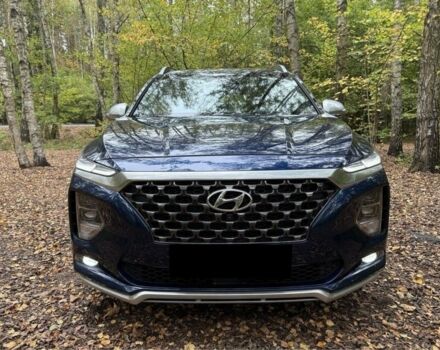 Синий Хендай Санта Фе, объемом двигателя 2.4 л и пробегом 88 тыс. км за 14800 $, фото 2 на Automoto.ua