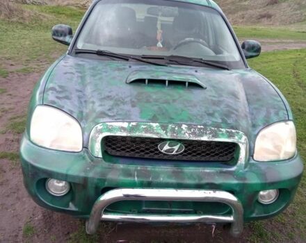 Синий Хендай Санта Фе, объемом двигателя 2 л и пробегом 351 тыс. км за 2700 $, фото 1 на Automoto.ua