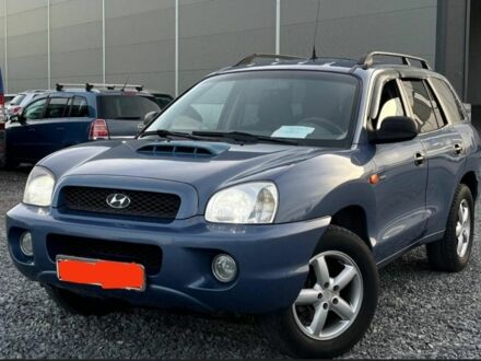 Синий Хендай Санта Фе, объемом двигателя 2 л и пробегом 232 тыс. км за 7000 $, фото 1 на Automoto.ua