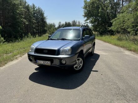 Синий Хендай Санта Фе, объемом двигателя 2 л и пробегом 225 тыс. км за 4800 $, фото 1 на Automoto.ua