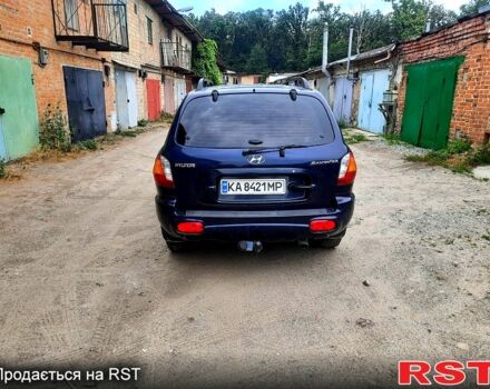 Синий Хендай Санта Фе, объемом двигателя 2 л и пробегом 215 тыс. км за 5900 $, фото 1 на Automoto.ua
