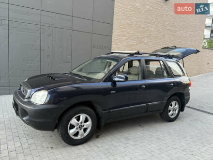 Синий Хендай Санта Фе, объемом двигателя 2 л и пробегом 258 тыс. км за 3950 $, фото 1 на Automoto.ua