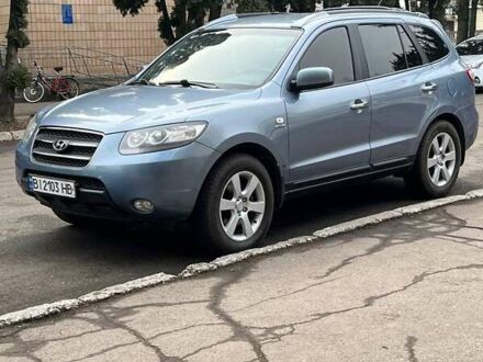 Хендай Санта Фе 2006 в Гребенке на Automoto.ua Синий Хендай Санта Фе, объемом двигателя 2.66 л и пробегом 261 тыс. км за 9000 $, фото 1 на Automoto.ua