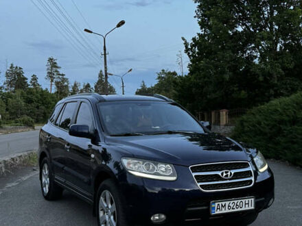 Синий Хендай Санта Фе, объемом двигателя 2.2 л и пробегом 280 тыс. км за 8400 $, фото 1 на Automoto.ua