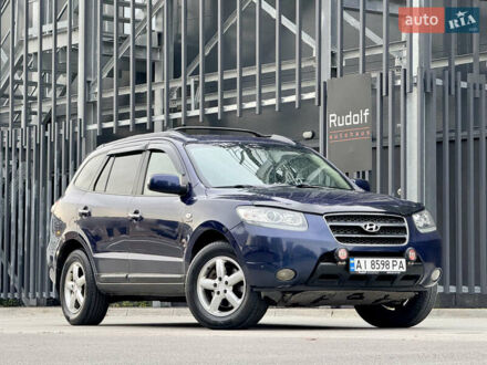Синий Хендай Санта Фе, объемом двигателя 2.7 л и пробегом 289 тыс. км за 7700 $, фото 1 на Automoto.ua