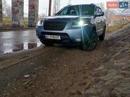 Синий Хендай Санта Фе, объемом двигателя 2.19 л и пробегом 200 тыс. км за 9000 $, фото 1 на Automoto.ua