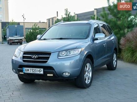 Синий Хендай Санта Фе, объемом двигателя 2.2 л и пробегом 198 тыс. км за 10700 $, фото 1 на Automoto.ua