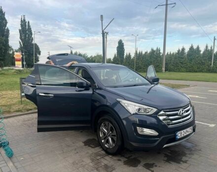 Синий Хендай Санта Фе, объемом двигателя 2.4 л и пробегом 185 тыс. км за 10700 $, фото 1 на Automoto.ua