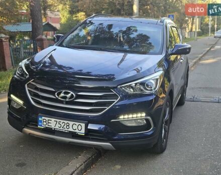 Синий Хендай Санта Фе, объемом двигателя 2 л и пробегом 130 тыс. км за 17700 $, фото 1 на Automoto.ua