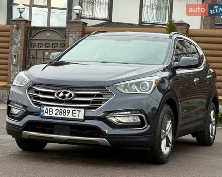 Синий Хендай Санта Фе, объемом двигателя 2.36 л и пробегом 104 тыс. км за 15800 $, фото 1 на Automoto.ua