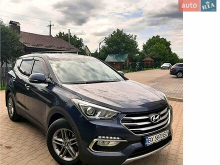 Синий Хендай Санта Фе, объемом двигателя 2.2 л и пробегом 145 тыс. км за 22400 $, фото 1 на Automoto.ua
