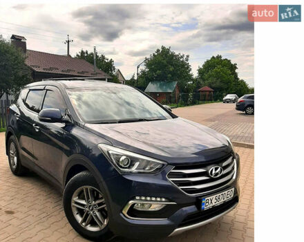 Синий Хендай Санта Фе, объемом двигателя 2.2 л и пробегом 145 тыс. км за 22400 $, фото 1 на Automoto.ua