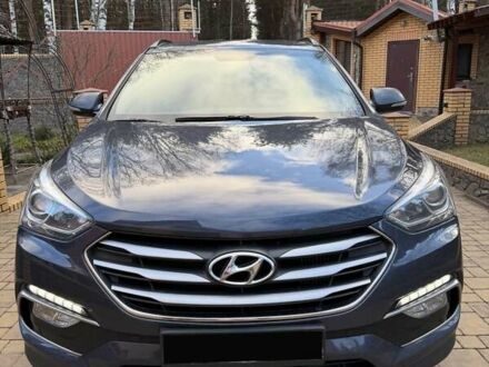 Синий Хендай Санта Фе, объемом двигателя 2.2 л и пробегом 150 тыс. км за 23000 $, фото 1 на Automoto.ua