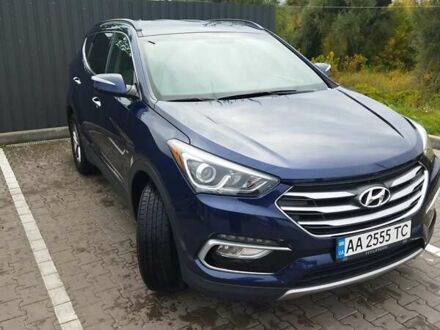 Хендай Санта Фе 2017 в Киеве на Automoto.ua Синий Хендай Санта Фе, объемом двигателя 2.4 л и пробегом 113 тыс. км за 21000 $, фото 1 на Automoto.ua