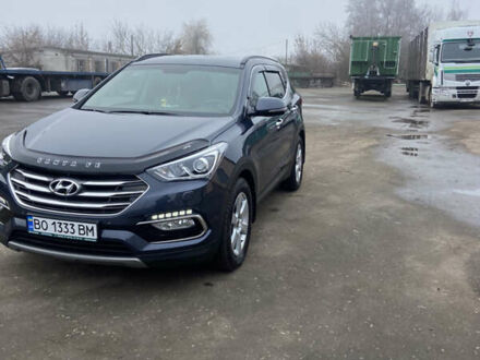 Синий Хендай Санта Фе, объемом двигателя 2.2 л и пробегом 35 тыс. км за 27000 $, фото 1 на Automoto.ua