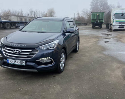 Синий Хендай Санта Фе, объемом двигателя 2.2 л и пробегом 35 тыс. км за 27000 $, фото 1 на Automoto.ua