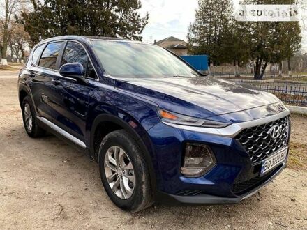 Хендай Санта Фе 2019 в Тернополе на Automoto.ua Синий Хендай Санта Фе, объемом двигателя 2.4 л и пробегом 32 тыс. км за 27900 $, фото 1 на Automoto.ua