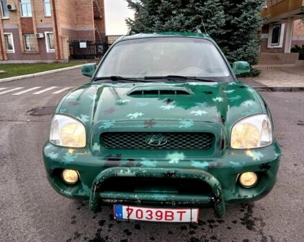 Зеленый Хендай Санта Фе, объемом двигателя 2 л и пробегом 287 тыс. км за 2750 $, фото 2 на Automoto.ua