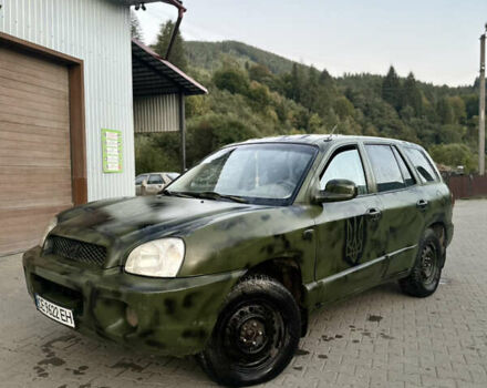 Зеленый Хендай Санта Фе, объемом двигателя 2.35 л и пробегом 223 тыс. км за 4500 $, фото 1 на Automoto.ua