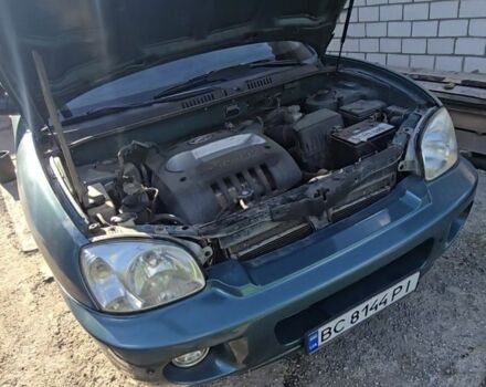 Зеленый Хендай Санта Фе, объемом двигателя 2 л и пробегом 350 тыс. км за 3349 $, фото 2 на Automoto.ua