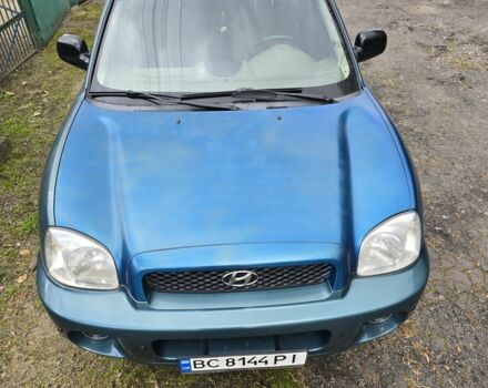 Зеленый Хендай Санта Фе, объемом двигателя 2 л и пробегом 350 тыс. км за 3349 $, фото 1 на Automoto.ua