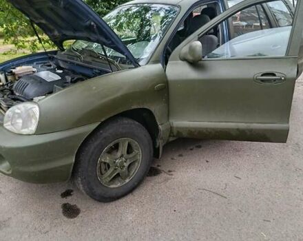 Зеленый Хендай Санта Фе, объемом двигателя 2.4 л и пробегом 225 тыс. км за 3000 $, фото 15 на Automoto.ua