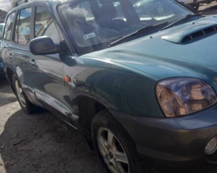 Зеленый Хендай Санта Фе, объемом двигателя 2 л и пробегом 125 тыс. км за 2999 $, фото 2 на Automoto.ua