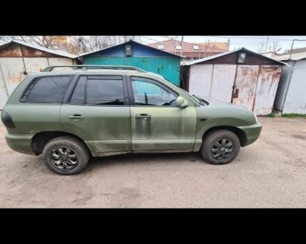 Зеленый Хендай Санта Фе, объемом двигателя 2 л и пробегом 284 тыс. км за 2900 $, фото 2 на Automoto.ua