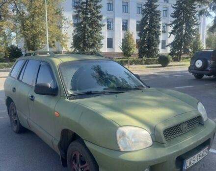 Зеленый Хендай Санта Фе, объемом двигателя 2 л и пробегом 320 тыс. км за 2376 $, фото 1 на Automoto.ua