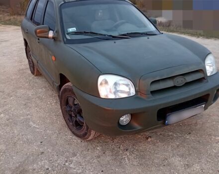 Зеленый Хендай Санта Фе, объемом двигателя 2 л и пробегом 336 тыс. км за 3500 $, фото 3 на Automoto.ua