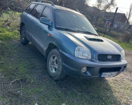 Зеленый Хендай Санта Фе, объемом двигателя 2 л и пробегом 300 тыс. км за 4500 $, фото 1 на Automoto.ua