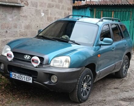 Зеленый Хендай Санта Фе, объемом двигателя 2.4 л и пробегом 320 тыс. км за 4500 $, фото 1 на Automoto.ua