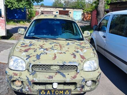 Зеленый Хендай Санта Фе, объемом двигателя 2 л и пробегом 316 тыс. км за 2404 $, фото 1 на Automoto.ua