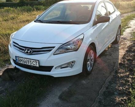 Білий Хендай Соларіс, об'ємом двигуна 1.4 л та пробігом 121 тис. км за 8800 $, фото 1 на Automoto.ua