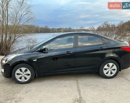 Черный Хендай Соларис, объемом двигателя 1.4 л и пробегом 41 тыс. км за 10900 $, фото 1 на Automoto.ua