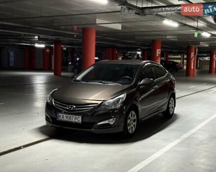 Коричневый Хендай Соларис, объемом двигателя 1.59 л и пробегом 230 тыс. км за 8200 $, фото 1 на Automoto.ua