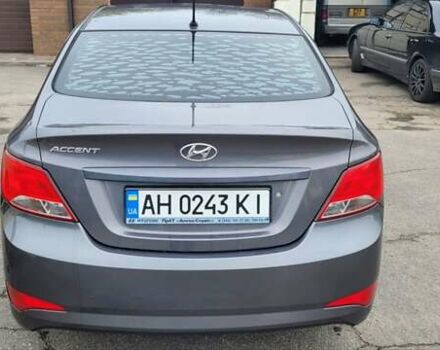 Серый Хендай Соларис, объемом двигателя 1.4 л и пробегом 67 тыс. км за 9500 $, фото 4 на Automoto.ua