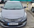 Серый Хендай Соларис, объемом двигателя 1.4 л и пробегом 67 тыс. км за 9500 $, фото 1 на Automoto.ua