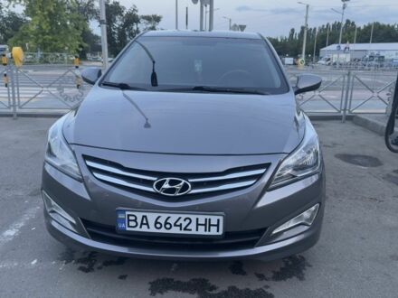 Серый Хендай Соларис, объемом двигателя 1.4 л и пробегом 93 тыс. км за 10300 $, фото 1 на Automoto.ua
