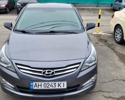 Серый Хендай Соларис, объемом двигателя 1.4 л и пробегом 67 тыс. км за 9500 $, фото 1 на Automoto.ua