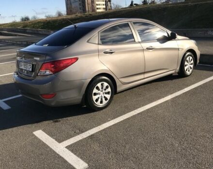 Серый Хендай Соларис, объемом двигателя 1.4 л и пробегом 96 тыс. км за 10500 $, фото 1 на Automoto.ua