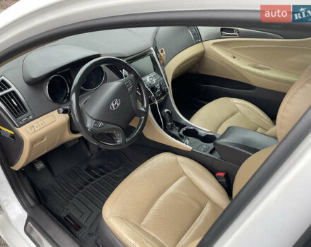 Белый Хендай Соната, объемом двигателя 2.36 л и пробегом 150 тыс. км за 9700 $, фото 3 на Automoto.ua