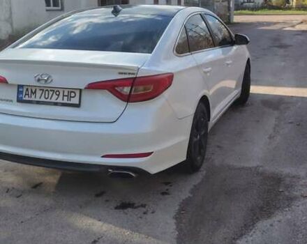 Белый Хендай Соната, объемом двигателя 2.4 л и пробегом 225 тыс. км за 7150 $, фото 4 на Automoto.ua