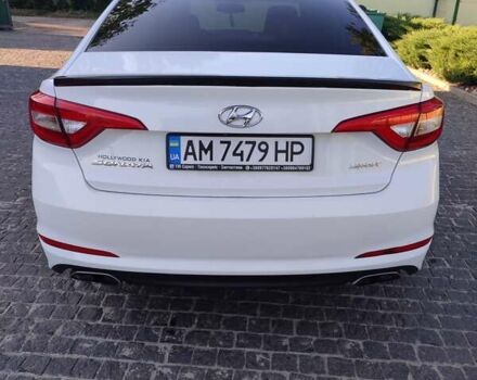Белый Хендай Соната, объемом двигателя 2.4 л и пробегом 160 тыс. км за 11000 $, фото 9 на Automoto.ua