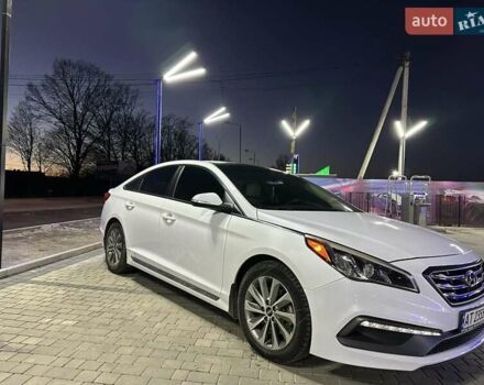 Белый Хендай Соната, объемом двигателя 2.4 л и пробегом 160 тыс. км за 11000 $, фото 2 на Automoto.ua