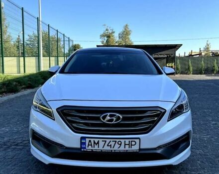 Белый Хендай Соната, объемом двигателя 2.4 л и пробегом 160 тыс. км за 11000 $, фото 1 на Automoto.ua