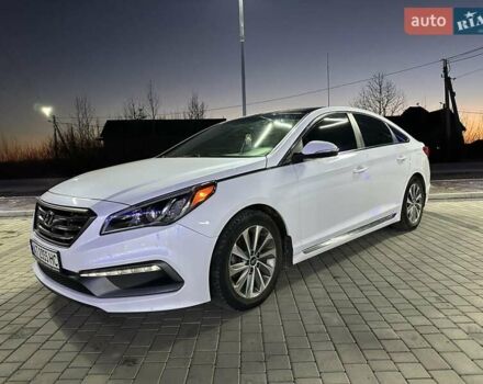 Белый Хендай Соната, объемом двигателя 2.4 л и пробегом 160 тыс. км за 11000 $, фото 5 на Automoto.ua