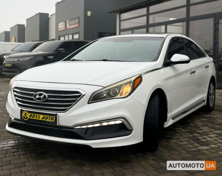 Белый Хендай Соната, объемом двигателя 2.4 л и пробегом 193 тыс. км за 11500 $, фото 2 на Automoto.ua